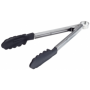Cuisipro Lockable Silicone Tongs 30cm Black