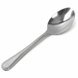 Bead Cutlery Stainless Steel Mirror Finished Dessert Spoon