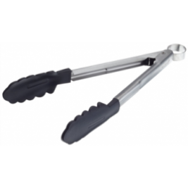 Cuisipro Lockable Silicone Tongs 30cm Black