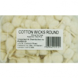 Fudco Round Cotton Wicks (Approx. 100 pieces)