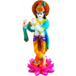 Lord Krishna Idol (8cm X 8cm X 24cm)