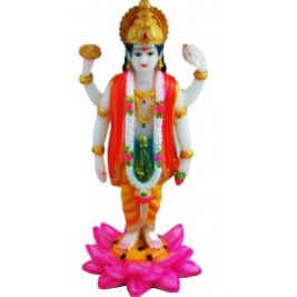 Lord Vishnu Idol (1cm X 10cm X 21cm)