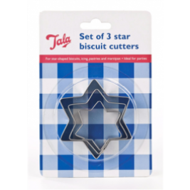 Think Chef Aid Stainless Steel Star Biscuit Cutter (Set of 3)