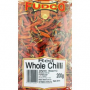 Fudco Whole Red Long Chilli With Stem 200g