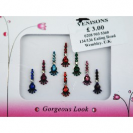 Designer Multi-Color Bindi Packet