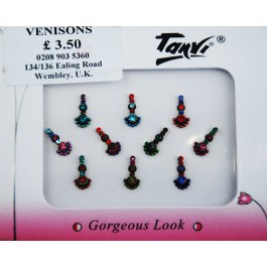 Designer Multi-Color Bindi Packet