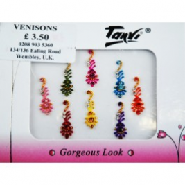 Designer Multi-Color Bindi Packet