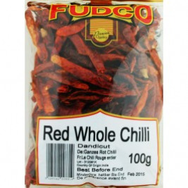 Fudco Whole Red Long Chilli 100g