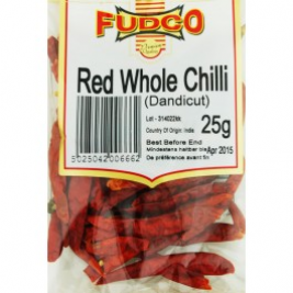 Fudco Whole Red Long Chilli 25g