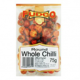 Fudco Whole Red Round Chilli 75g