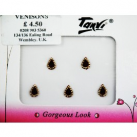 Marron and Gold Designer Bindi Packet