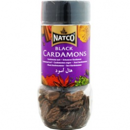 Natco Black Cardamoms(Jar) 50g